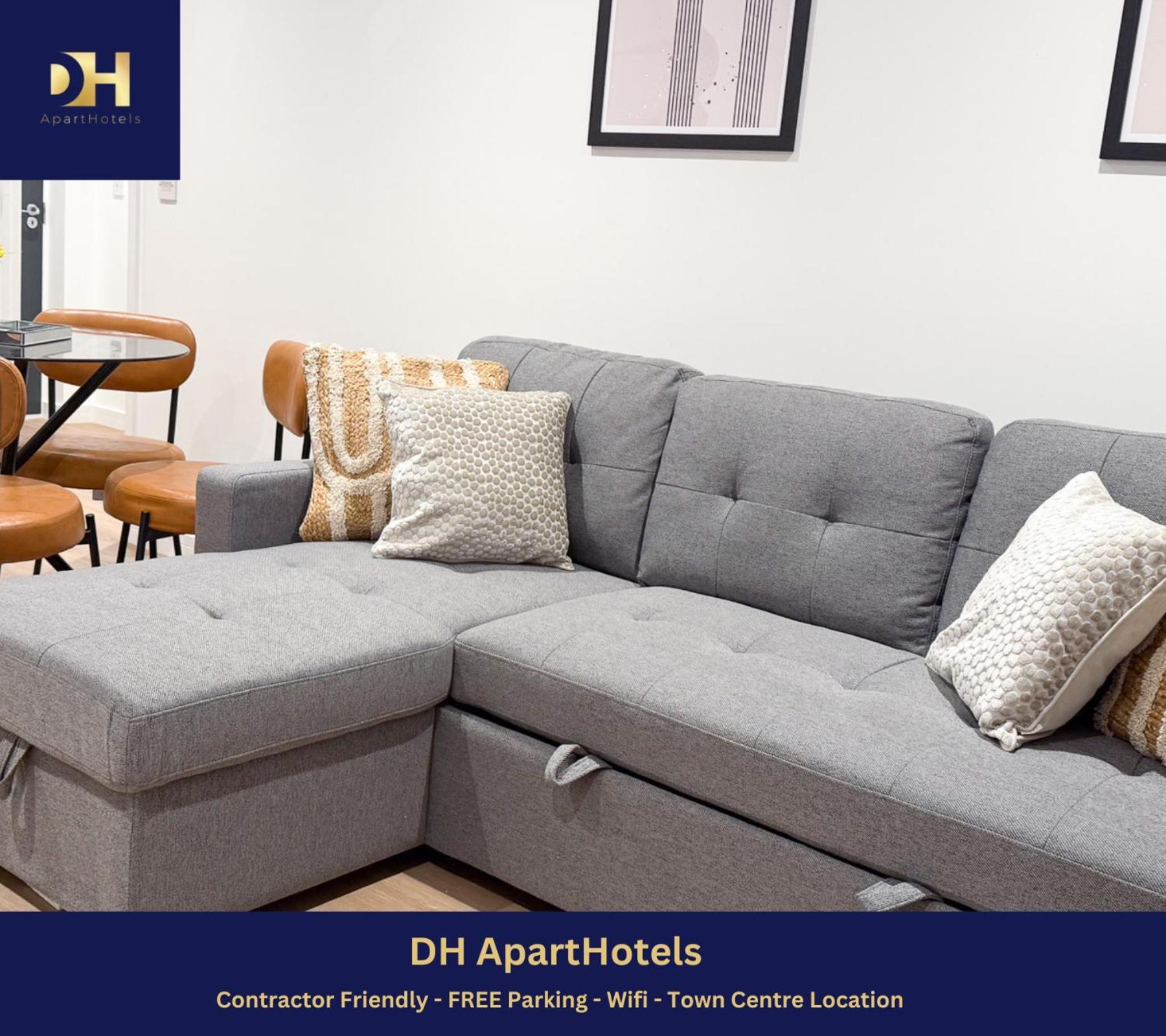 Spacious Modern 1 Bed Apartments In St Neots - Perfect For Contractors & Professionals - Free Parking - Wifi - Fully Equipped Kitchen - Smart Tv Ideal For Work Stays And Long Projects المظهر الخارجي الصورة